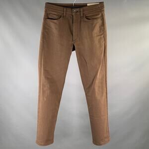 RAG & BONE Size 30 Brown Twill Cotton Blend Straight Five Pockets Jeans